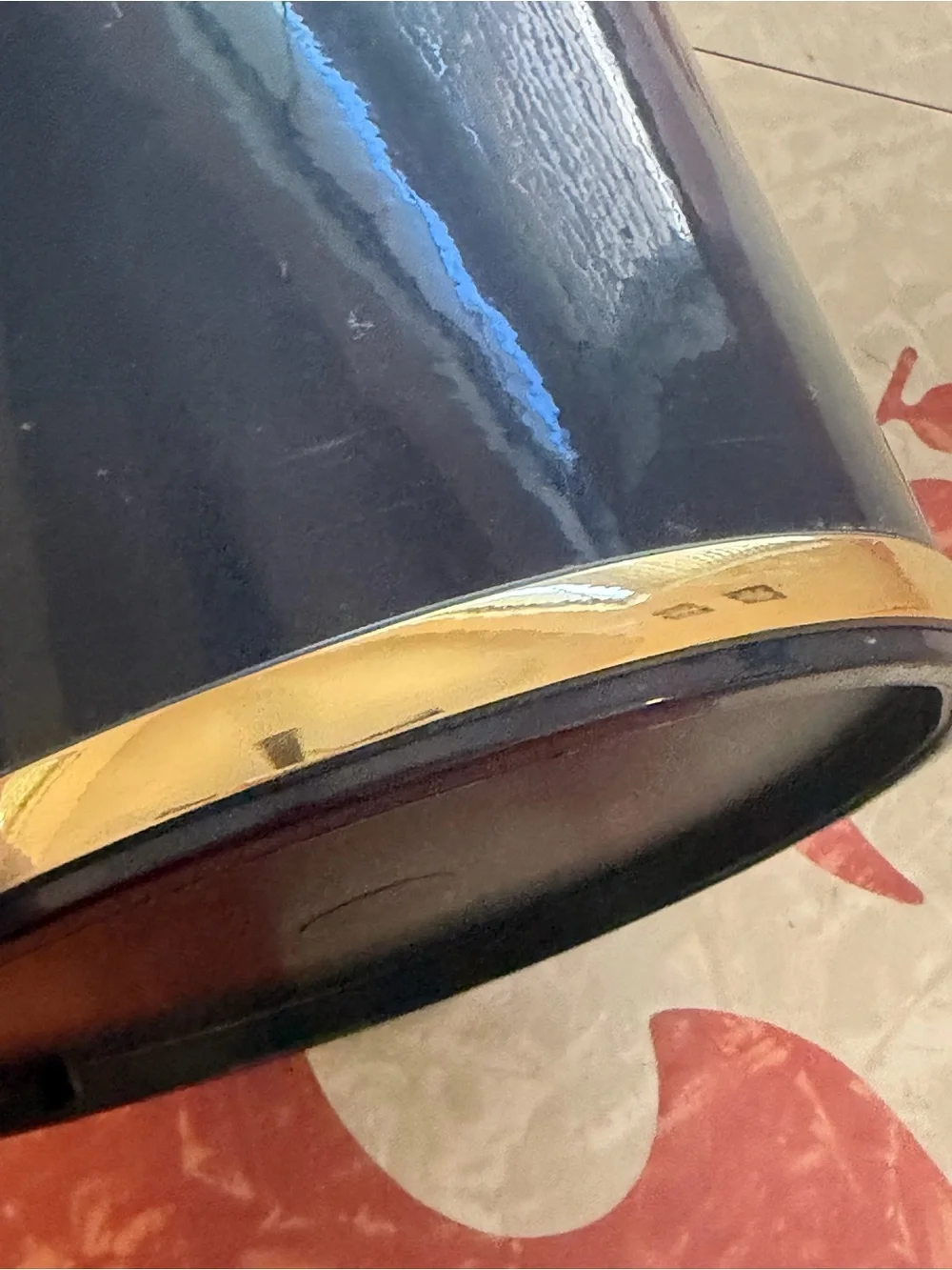 Vintage Shelton Ware Navy & Gold Clipper Ship Ice Bucket